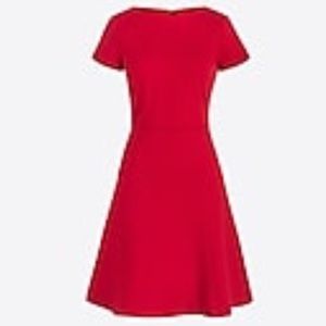 J.Crew SHORT-SLEEVE FLOUNCE PONTE DRESS, size 8